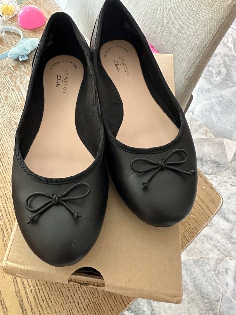Clarks Carousel Ride Black Leather