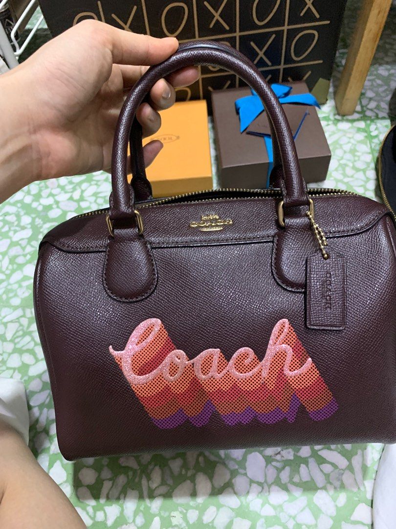 Coach mini sales bennett oxblood