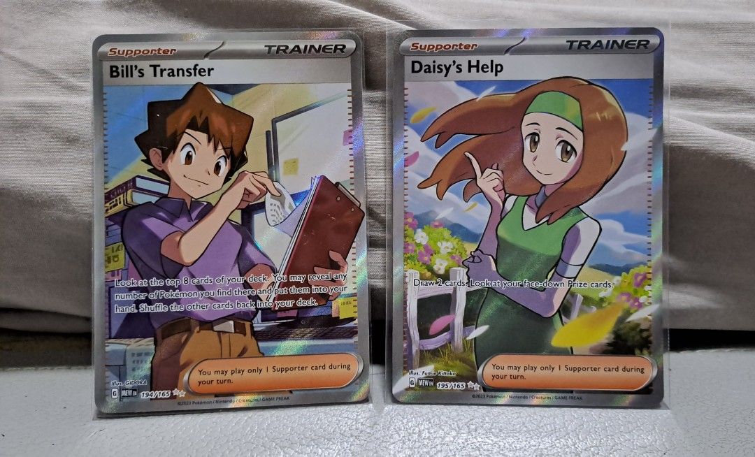 Daisy's Help Bill's Transfer Trainer 151 Pokemon Pokémon Cards