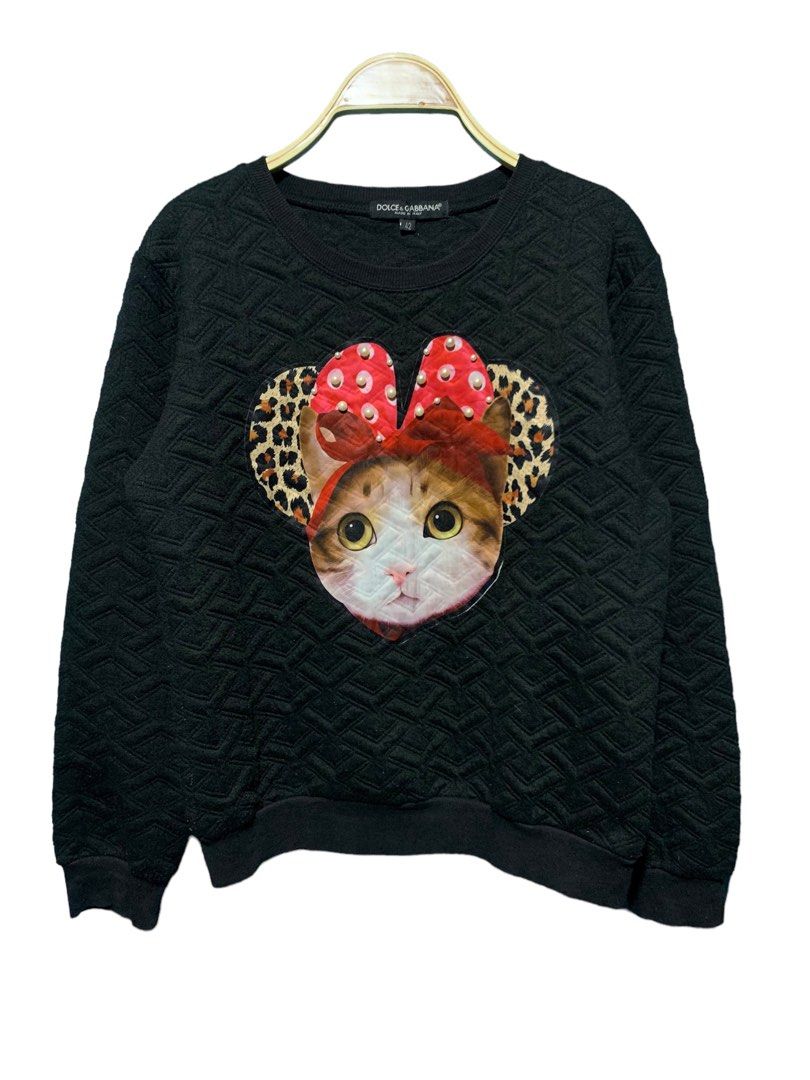 Dolce and gabbana cat sweater hotsell