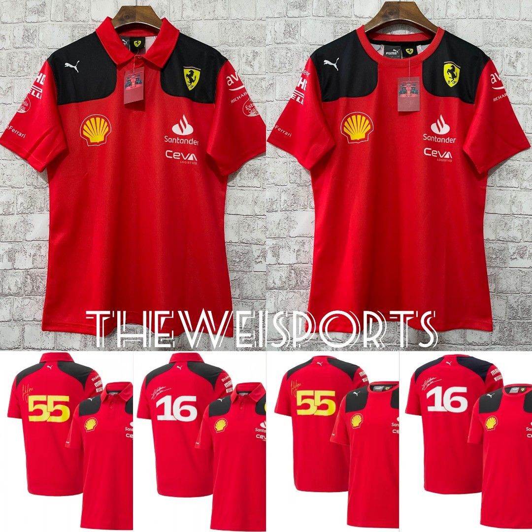 F1 Ferrari Racing Jersey TShirt Polo Shirt Men s Fashion Tops Sets Tshirts Polo Shirts on Carousell