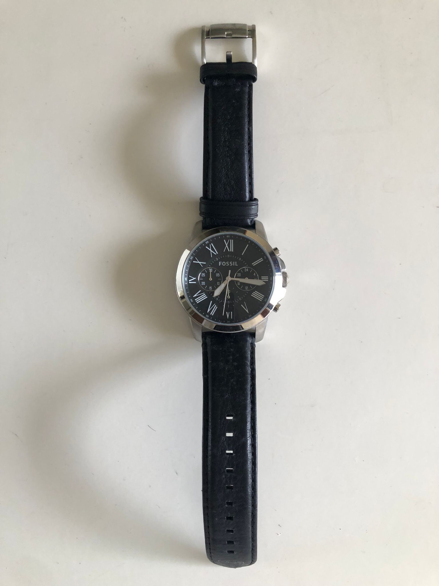 Fossil Grant Men s Watch with Chronograph Display and Genuine Leather or Stainless Steel Band Luxury Watches on Carousell