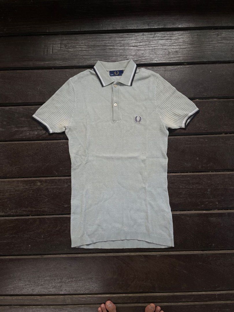 Fred perry waffle deals knit polo