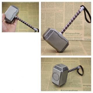 Marvel Legends Mighty Thor Mjolnir Premium Electronic Roleplay Hammer with  lights and sound FX, Mighty Thor Love and Thunder Roleplay Item