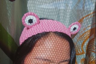 Froggy Headband Handmade Crochet