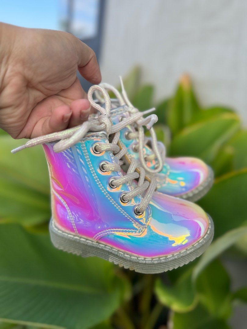 Holographic boots for girls new arrivals