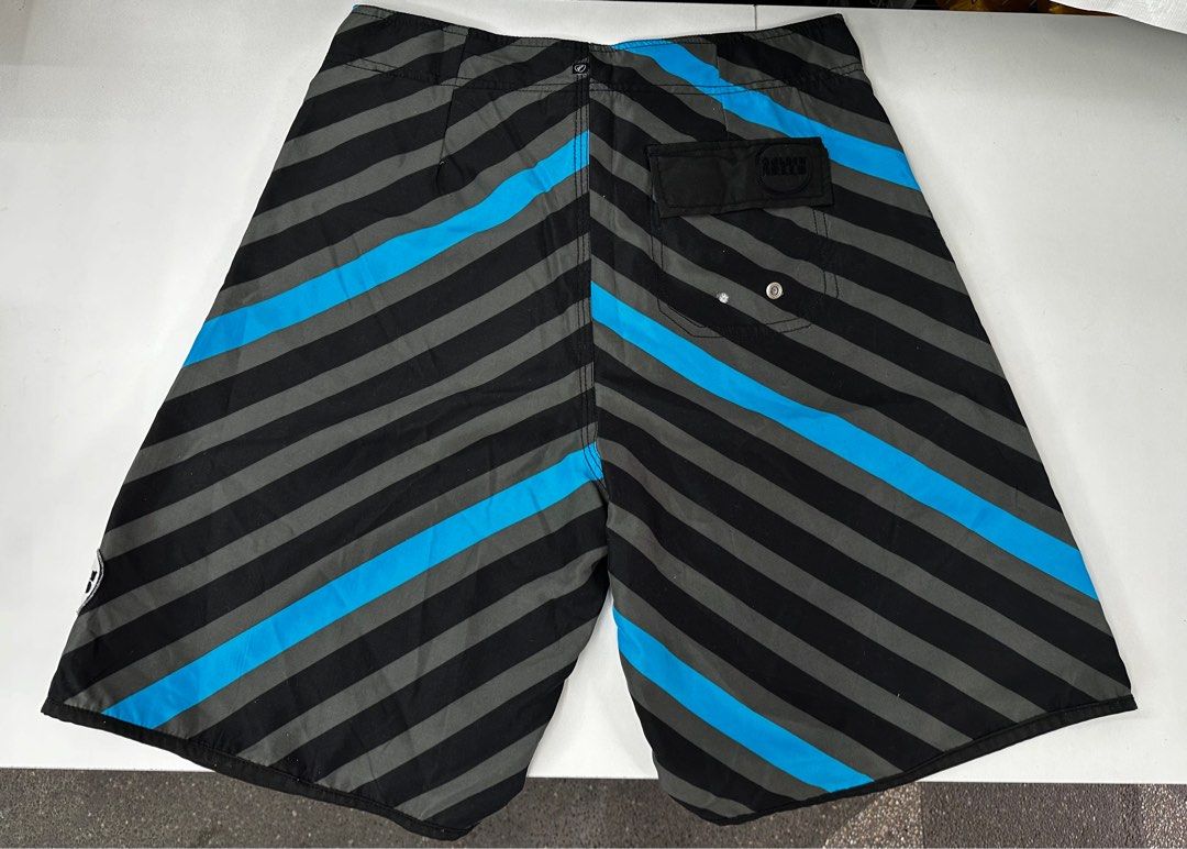 Golden Breed Board Shorts Black Blue Gray 32