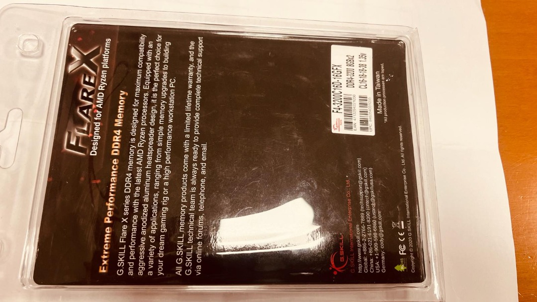 G skill flare x 3200 cl16 top