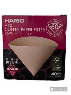 Hario v60 Coffee Paper Filter