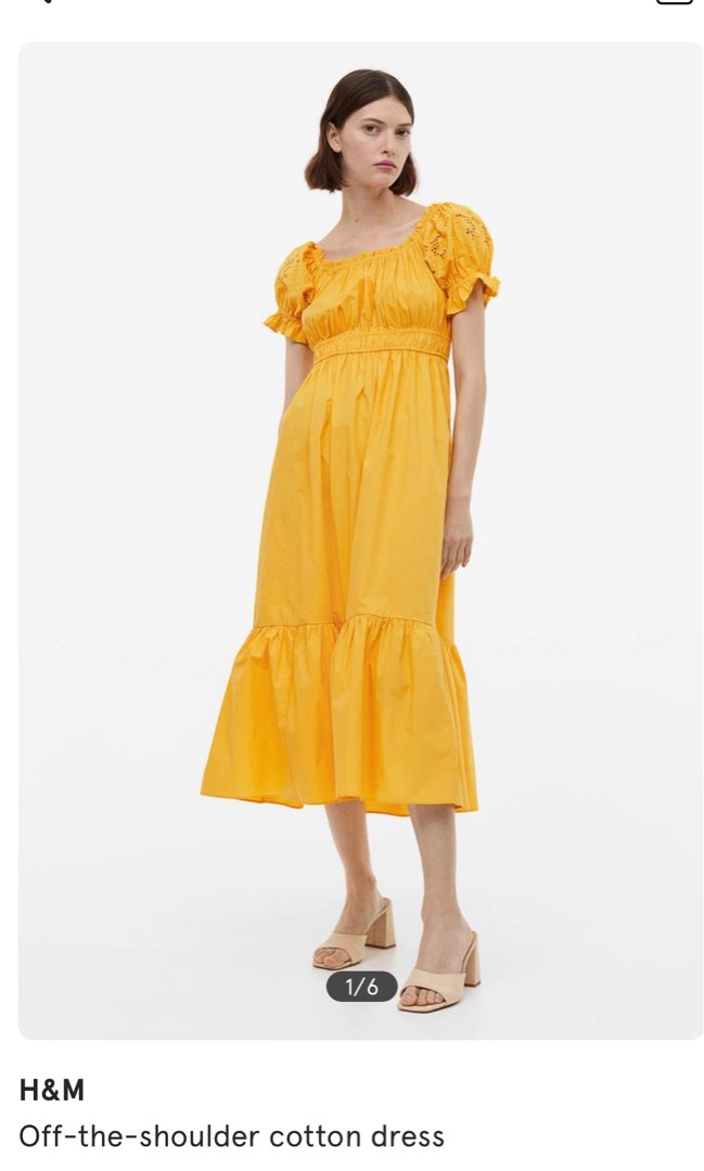 H and m off the shoulder dress sales