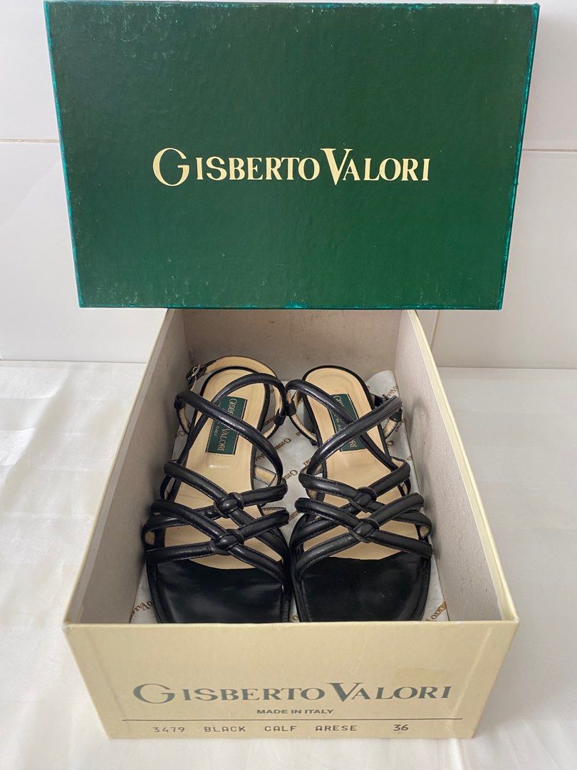 Italian All Leather Sandals Size 36