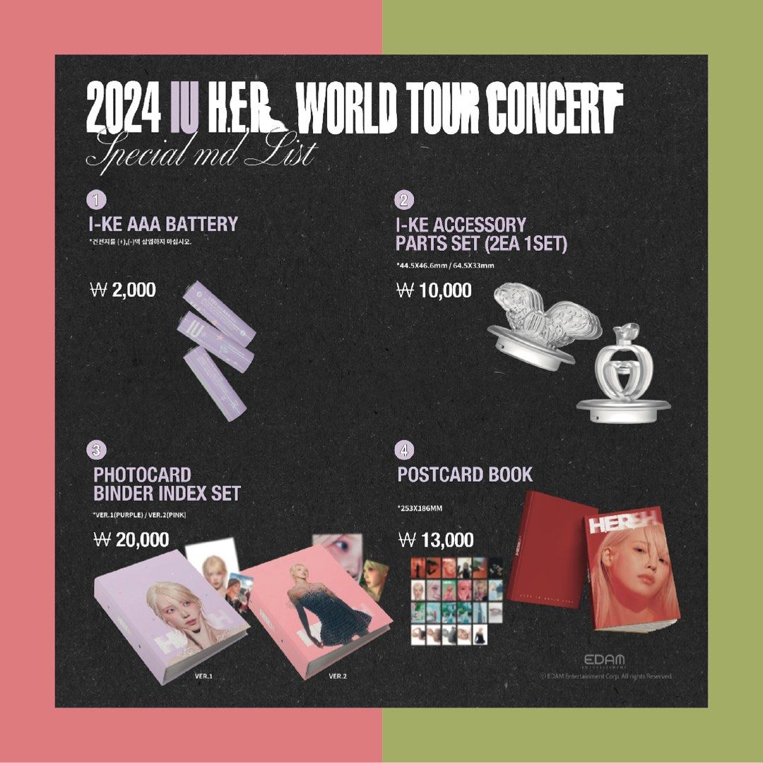 IU 李知恩2024 HER H.E.R. WORLD TOUR CONCERT TWEETY X IU OFFICIAL 