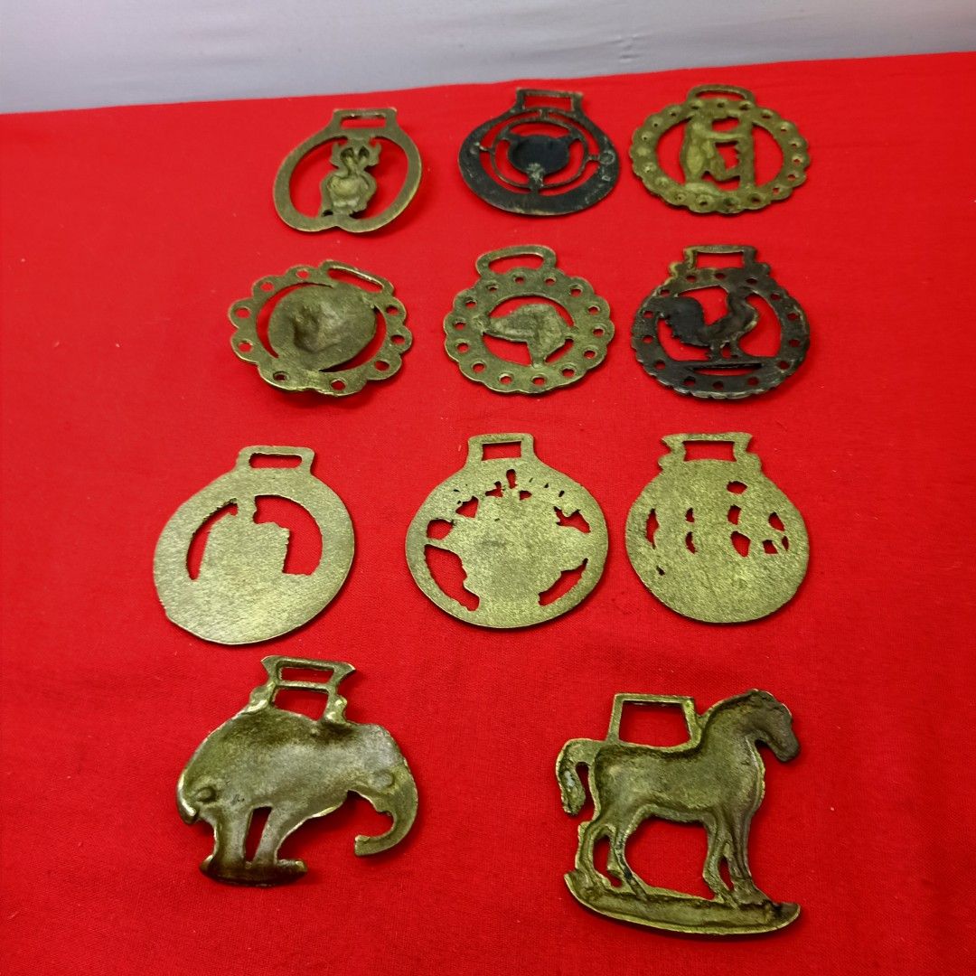 Antique Horse Bridle Medallions