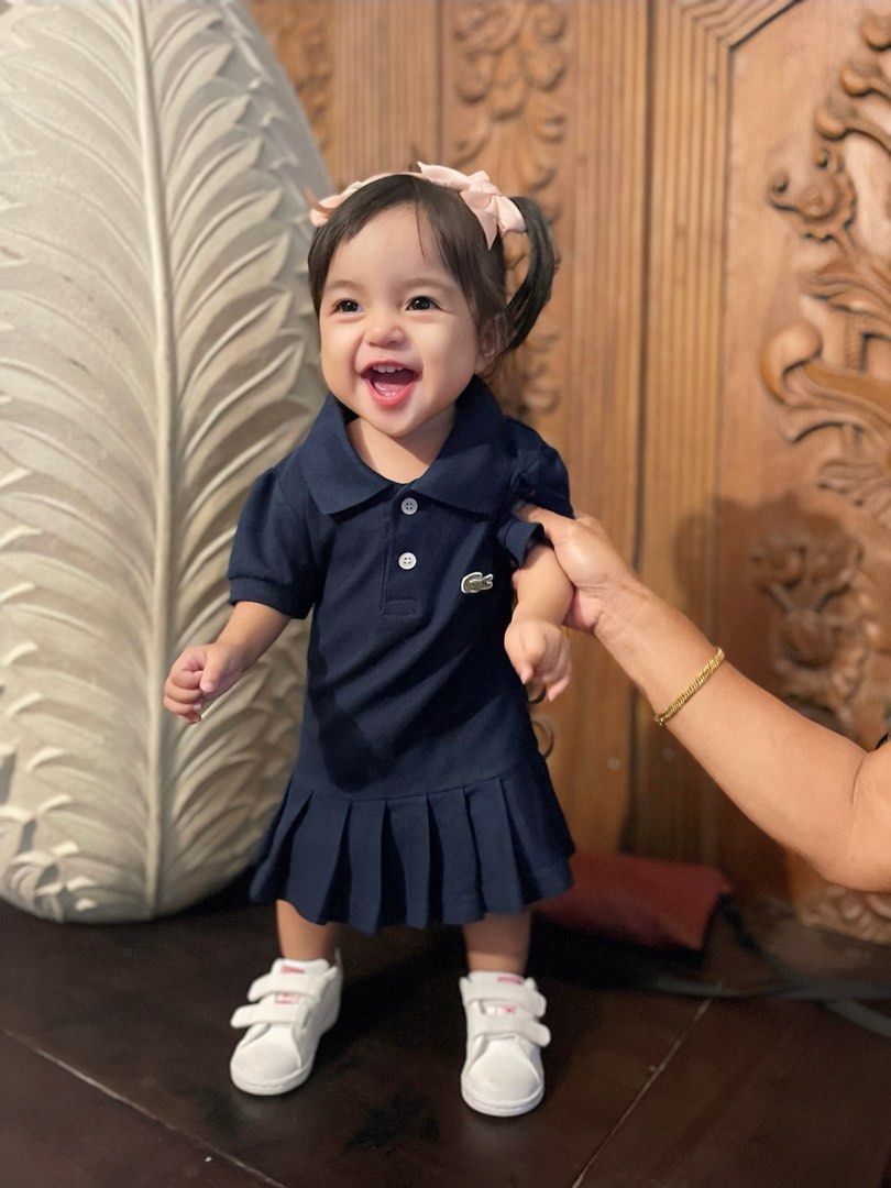 Baby girl lacoste dress on sale