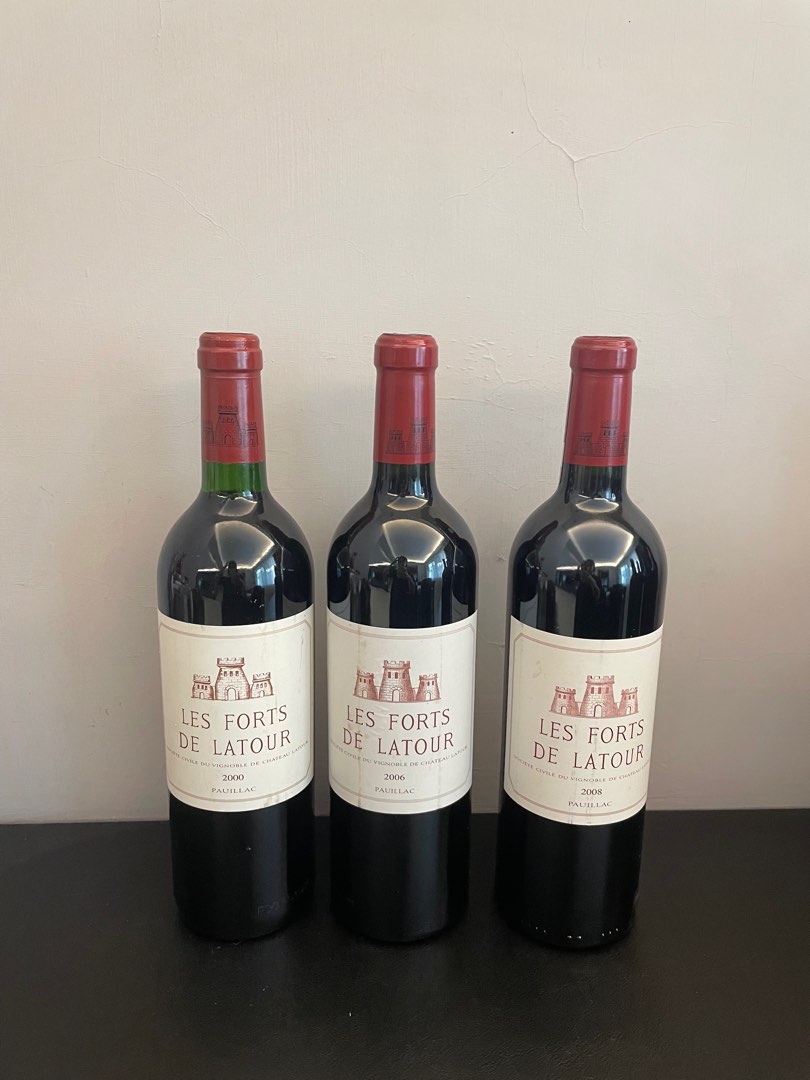 LES FORTS DE LATOUR 2000, 2006, 2008, 嘢食& 嘢飲, 酒精飲料- Carousell