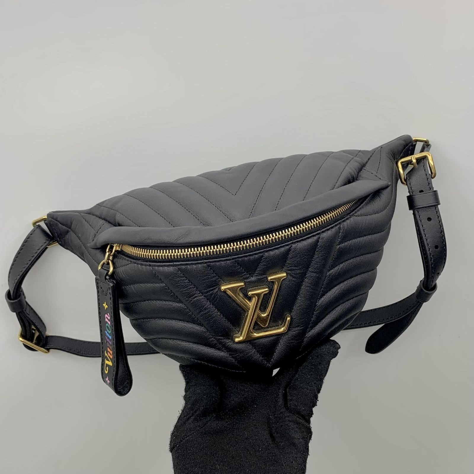 DISCOUNTED LOUIS VUITTON M53750 BLACK NEW WAVE WAIST BAG 247004078 KM Luxury Bags Wallets on Carousell