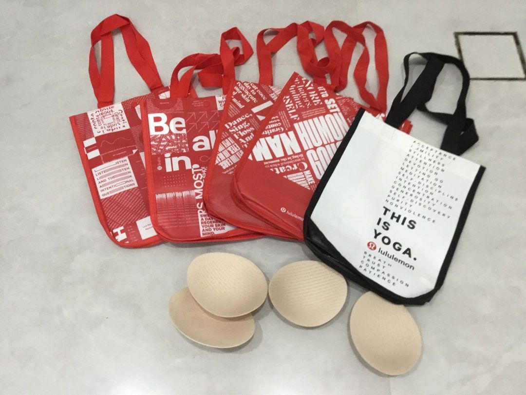 Lululemon Bra Pads Latest Upgraded Improved Version Reusable Tote Bags Authentic