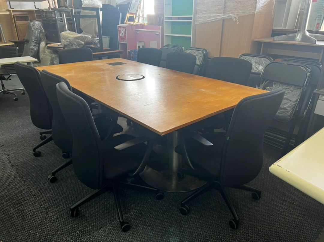 Used conference table online and chairs near me