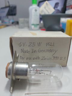 Microscope Zeiss replacement bulb 6v 25w 390153
