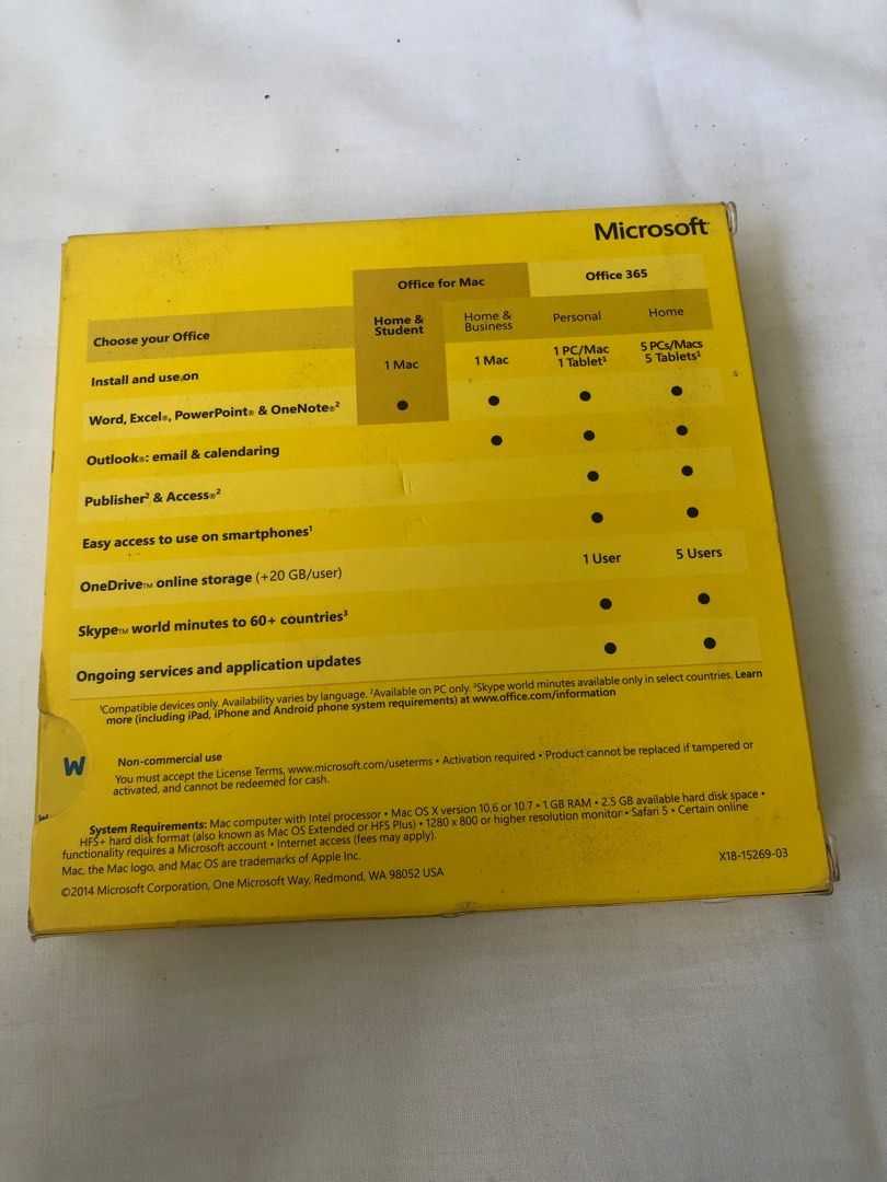 Microsoft Office mac 2011 WPX Home & Student C2 (Category: Office & Business Technology) located in Paranaque City. Submitted by rookie33 (Listing ID 1286657248, Image 2). Description: decluttering Gcash.