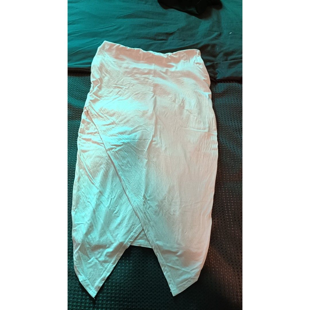 Missguided asymmetric wrap midi skirt Women s Fashion Bottoms Skirts on Carousell