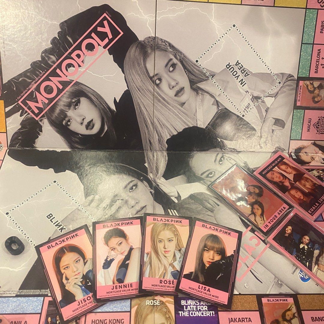 Monopoly- Black Pink Edition, Toys & Collectibles, Fan Merchandise