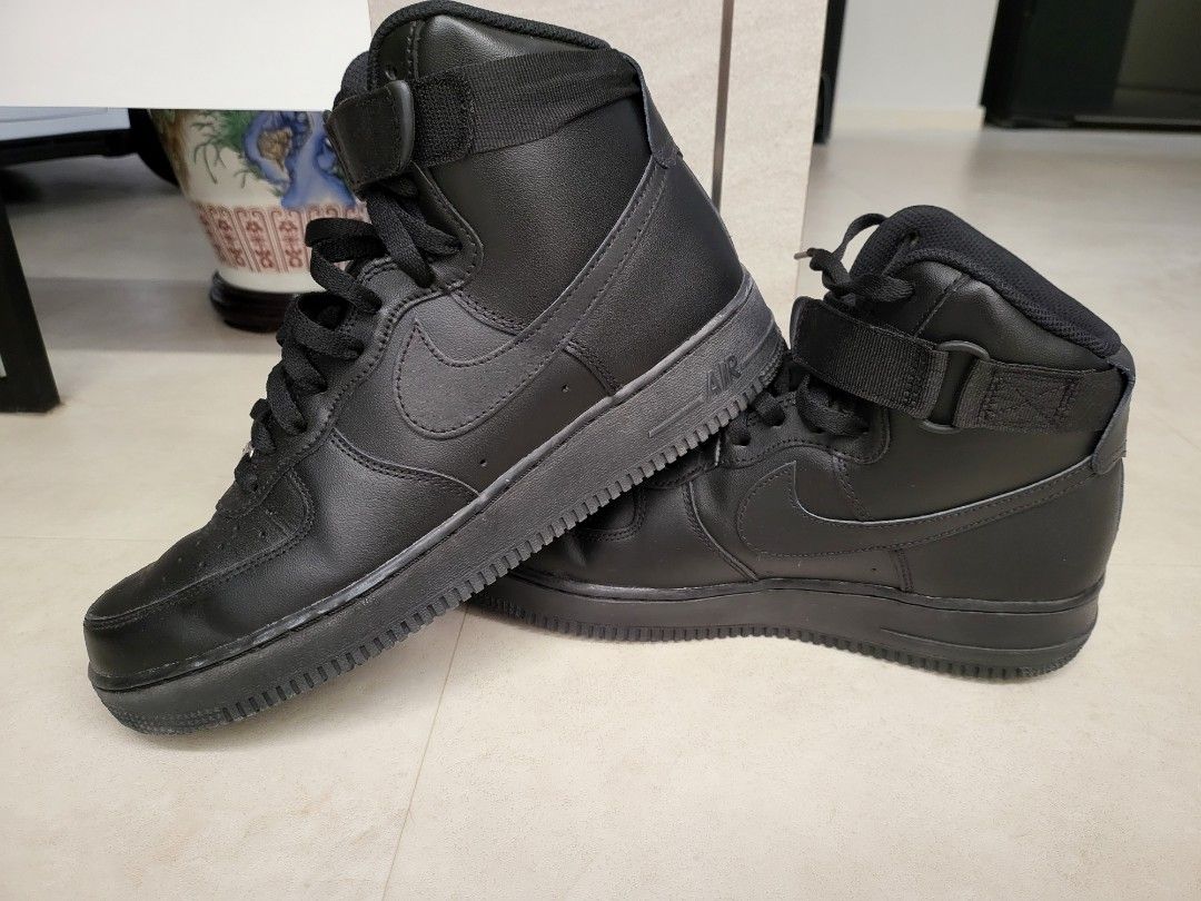 Nike air discount force mid black