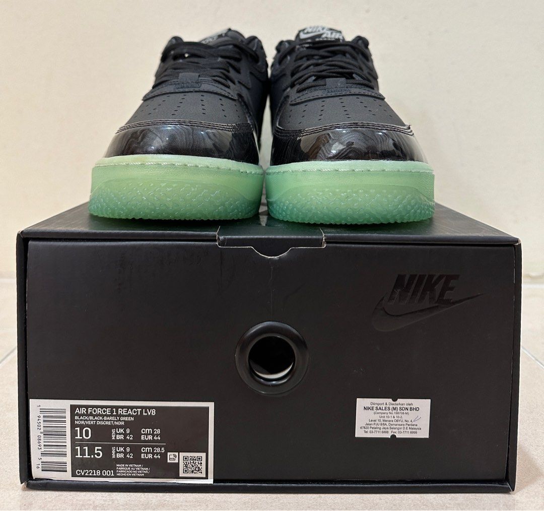 Air force hotsell 1 react noir