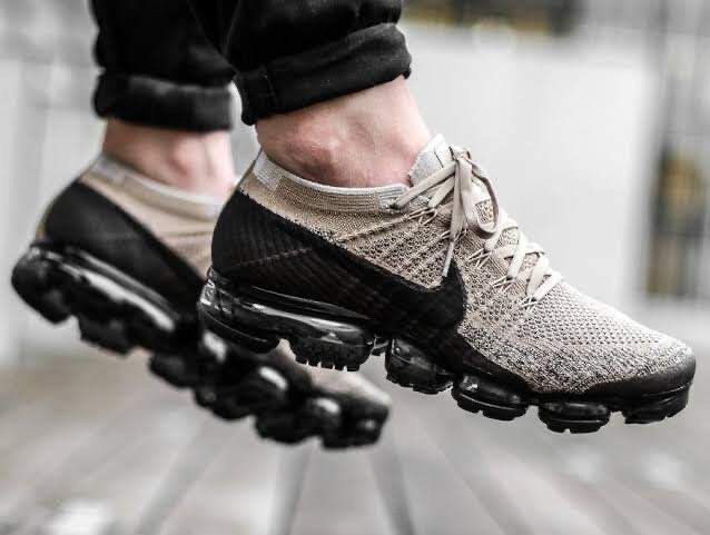 NIKE AIR VAPORMAX FLYKNIT BEIGE PUDDING KHAKI ANTHRACITE