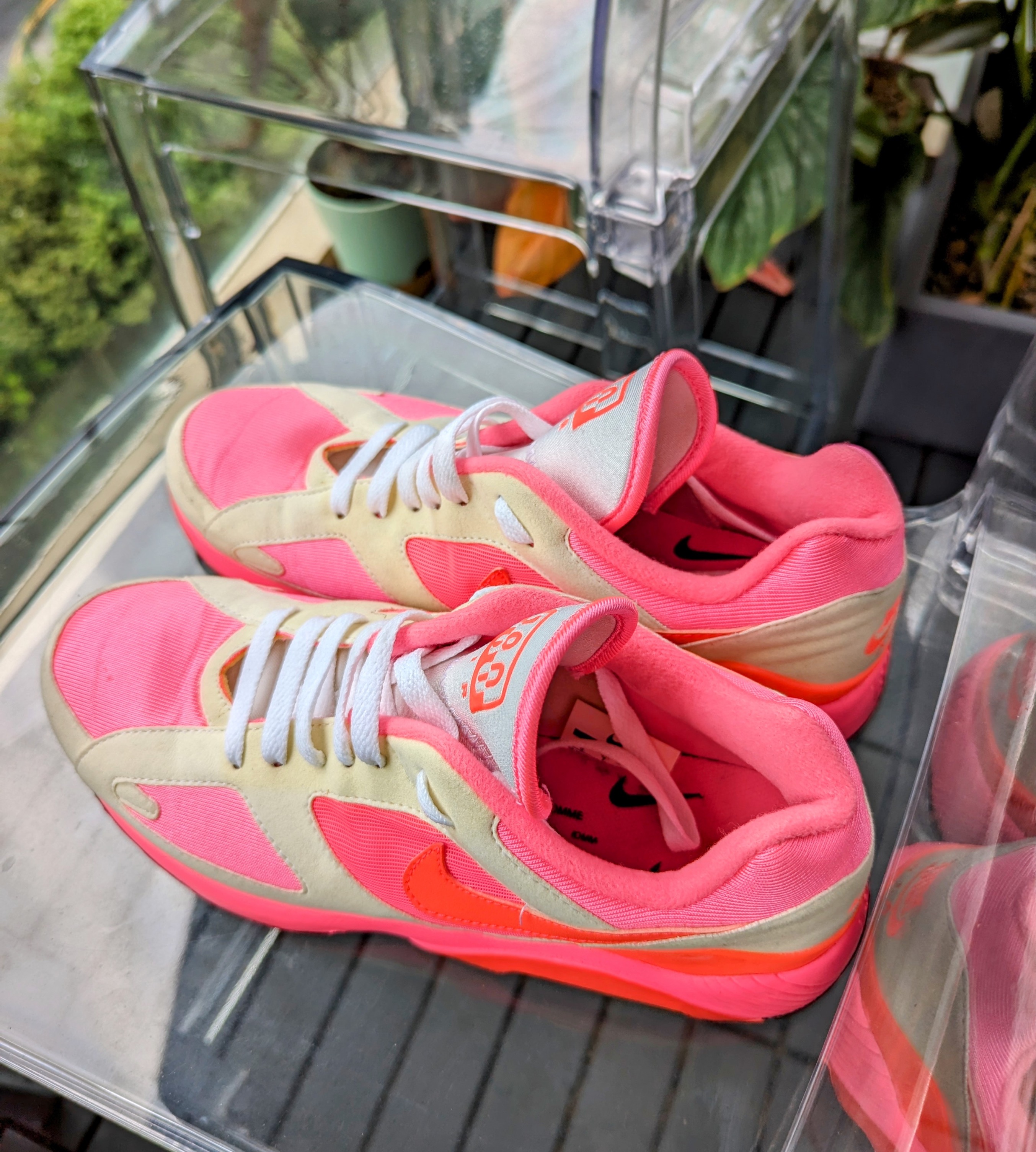 Nike Comme des Garcons x Air Max 180 White Pink Ref AO4641 600 NEAR MINT NO BOX
