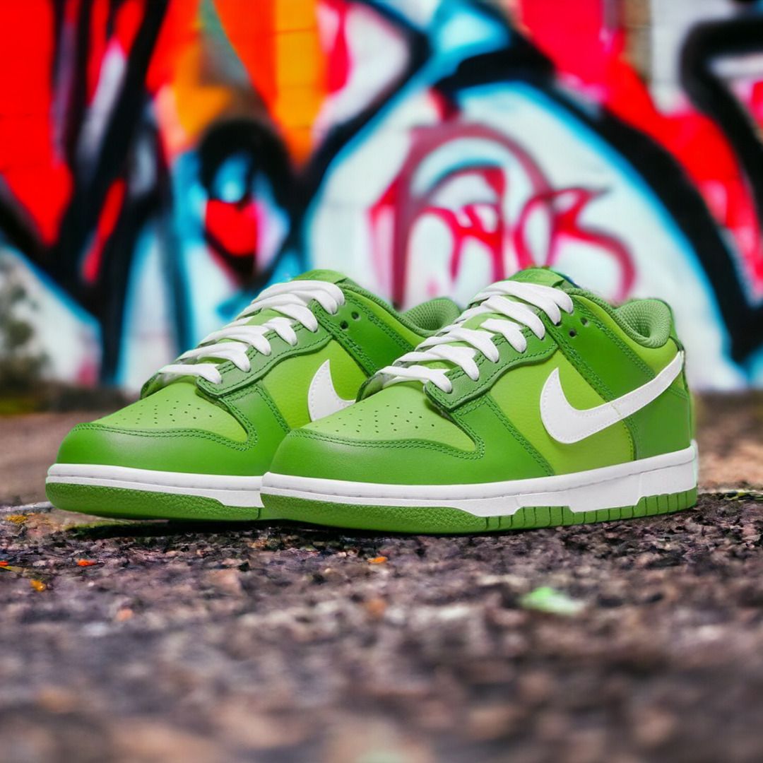 Nike Dunk Green Women Sneaker Shoes Size 5 Fashion Shoes Top Grade Quality with Free Socks