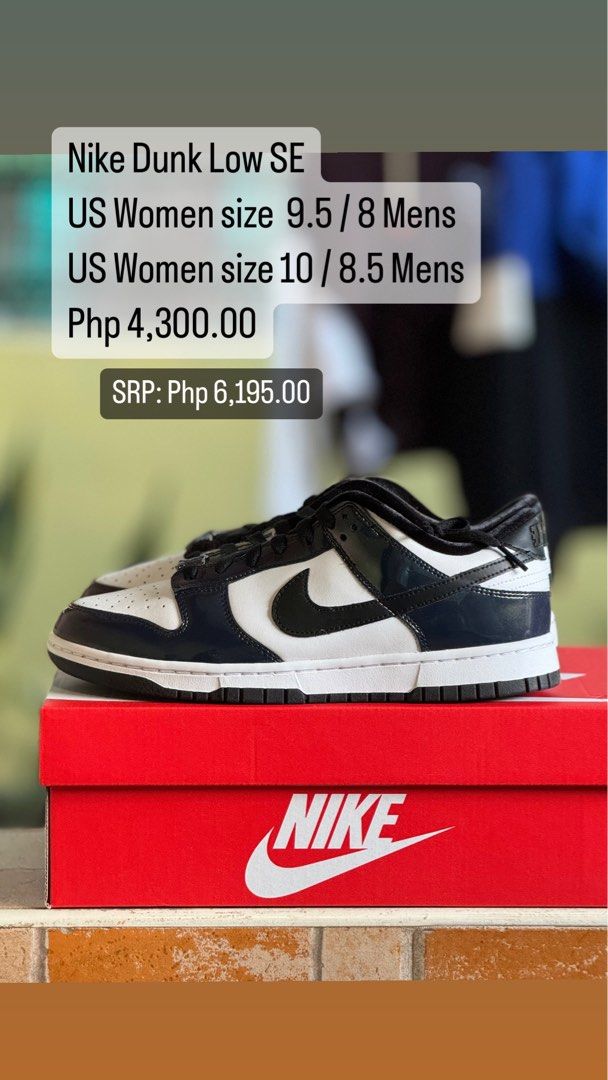 Nike Dunk Low SE US Women size 9.5 8 Men 10 Women 8.5 Men