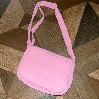 Pink Puffy Padded Shoulder Sling Bag (BTV Beyond The Vines Poofy Bag Dupe)