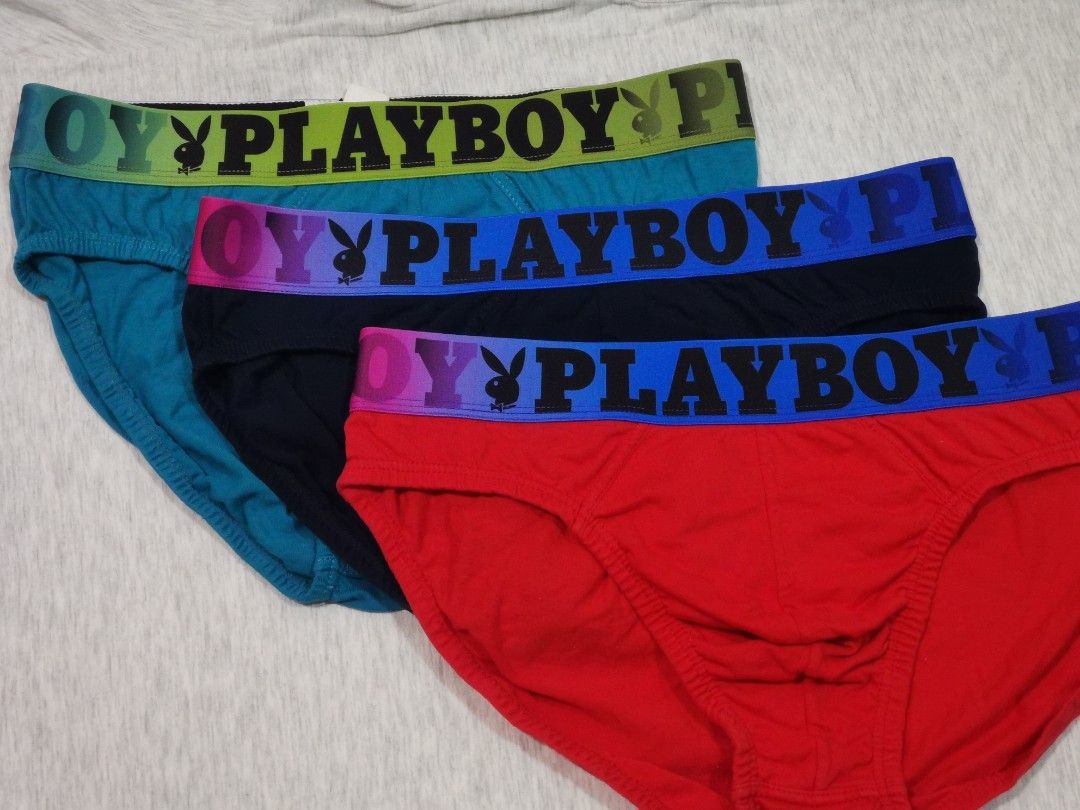 PlayBoy underwear tanga brief Size L, Men's Fashion, Bottoms, New Underwear  on Carousell
