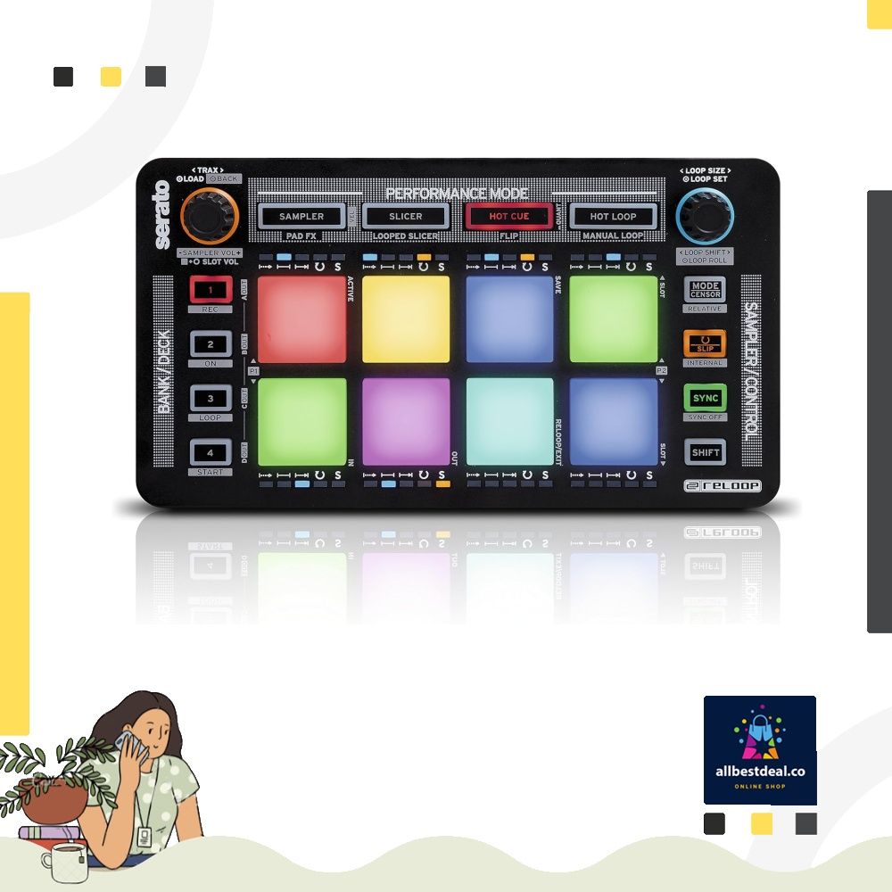 Reloop Neon USB Modular Pad Controller for Serato DJ, Audio, Other 