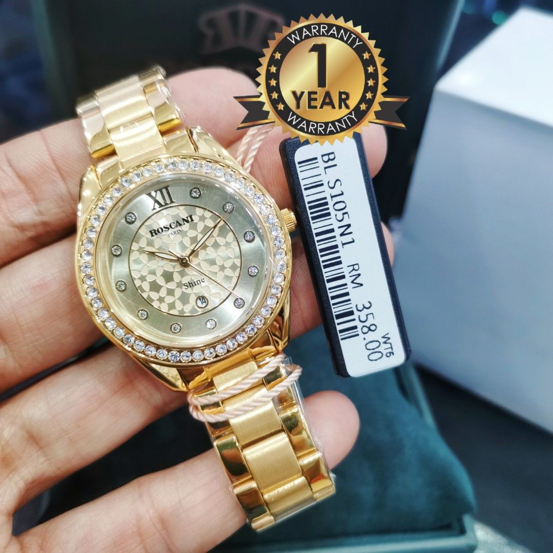 Roscani Women Watch Gold Colour