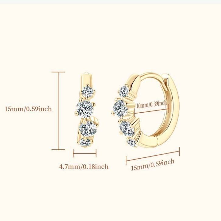 ❤️ 1 PAIR S925 Sterling Silver Moissanite diamond Hoop Earrings Women's Jewelry (With certificate, can pass diamond tester) 簡約高貴優雅氣質925純銀莫桑鑽仿真鑽石耳扣耳圈耳環 (2色可選帶證書可過測鑽筆) （分類：耳環）位於 Hong Kong。 由 fashionblvd 提交（商品編號 1286833938，圖片 3）。簡介： Material: S925 Sterling Silver Quantity: 1 pair Carat Size: 0.03 ct (2 mm)*2 + 0.10 ct (3 mm)*2 Box NOT included, box available for $20 each. 材質：S925 純銀 數量：1對 尺寸: 0.03 克拉 (2 mm)*2 + 0.10 克拉 (3 mm)*2 不包括盒子，盒子每個 $20 。 STN 