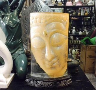 SALE!!! Glass Buddha Face