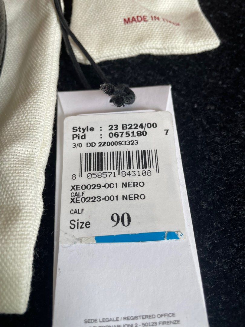 Size top 90 belt