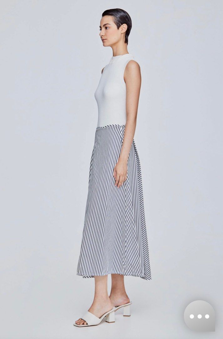 Asymmetrical striped skirt shop