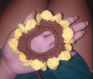 Scrunchie Sunflower Crochet