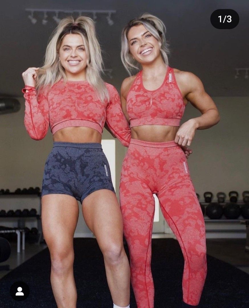 Set: Gymshark Camo red, Women's Fashion, Activewear on Carousell