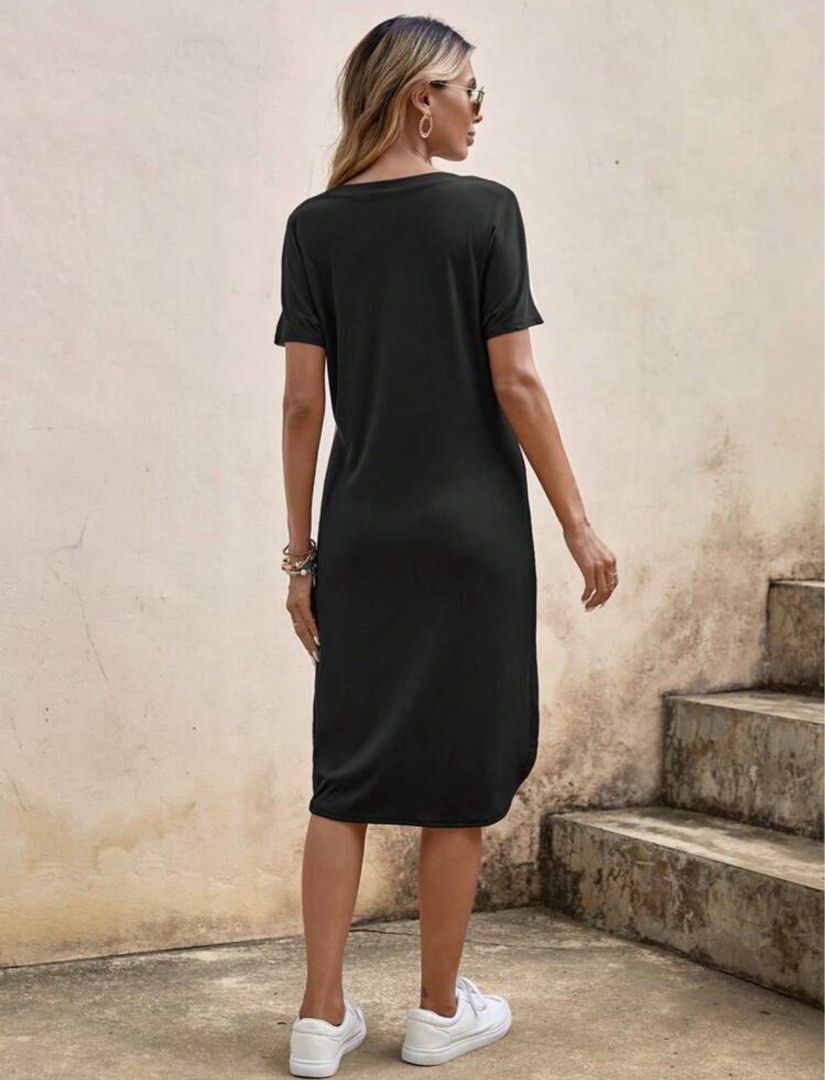 Shein Black dress for office formal casual, Women's Fashion, Dresses &  Sets, Dresses on Carousell
