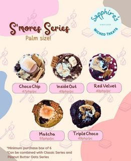 S'MORES and PEANUT BUTTER OATS Cookies Series by SAPPHIRE's WICKED TREATS
