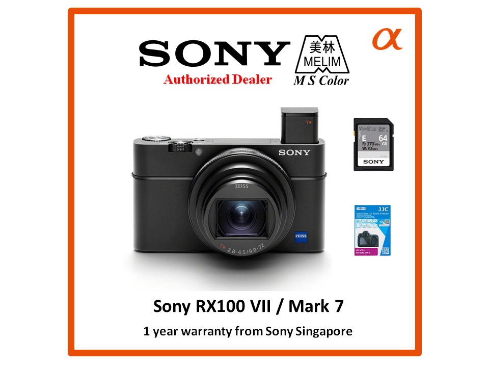 Sony Cyber-shot DSC-RX100 VII - 20.1MP Point&Shoot Digital Camera Mark7  RX100M7