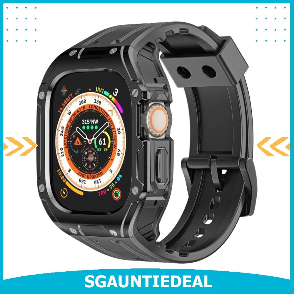 Sport Silicone Bands Compatible for Apple Watch Ultra 49mm with