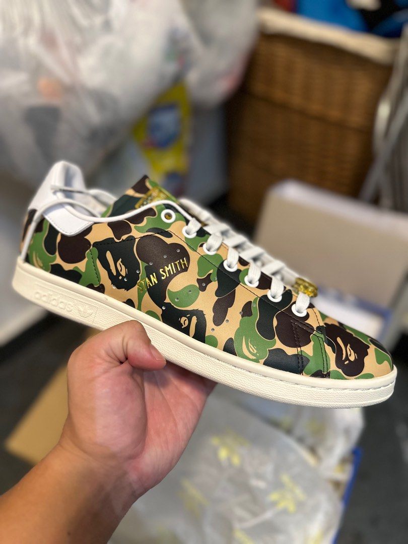 Stan Smith x Bape, Men's Fashion, Footwear, Sneakers on Carousell