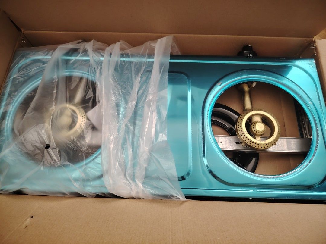 Stove double burner shine (Category: Cookware & Accessories) located in Makati City. Submitted by valleysline (Listing ID 1286647170, Image 1). Description: Brand new Big size Shine gaz.