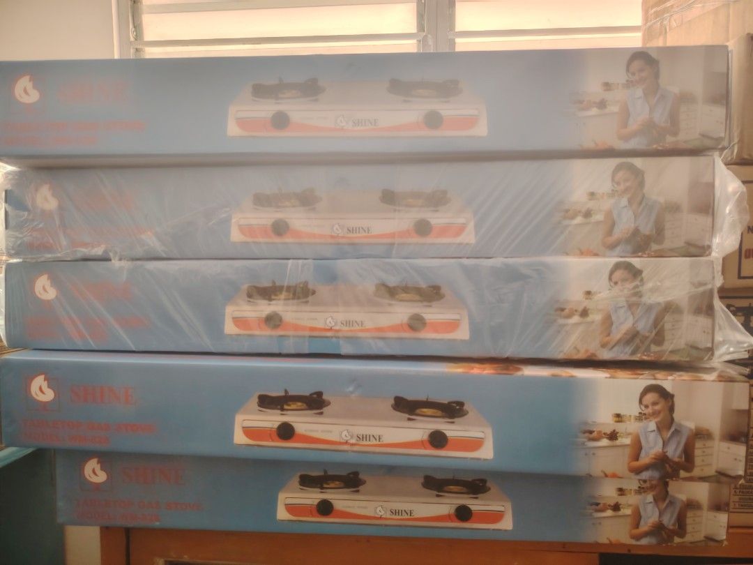 Stove double burner shine (Category: Cookware & Accessories) located in Makati City. Submitted by valleysline (Listing ID 1286647170, Image 3). Description: Brand new Big size Shine gaz.