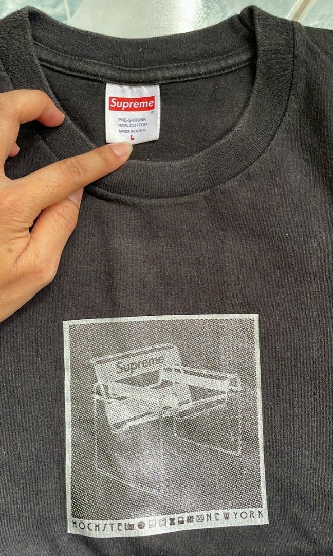 Supreme chair tee black hot sale